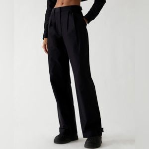 NWT KITH Riley Nylon Faille Trouser Pants Black Size 0